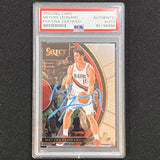 2017-18 Panini Select #88 Meyers Leonard Signed Card AUTO PSA Slabbed Trail Blazers