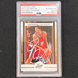 2009-10 Panini Season Update #118 Nicolas Batum Signed Card AUTO 10 PSA Slabbed Blazers