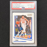 2018-19 Panini-Chronicles #695 Kevin Knox Signed Card AUTO PSA Slabbed Knicks