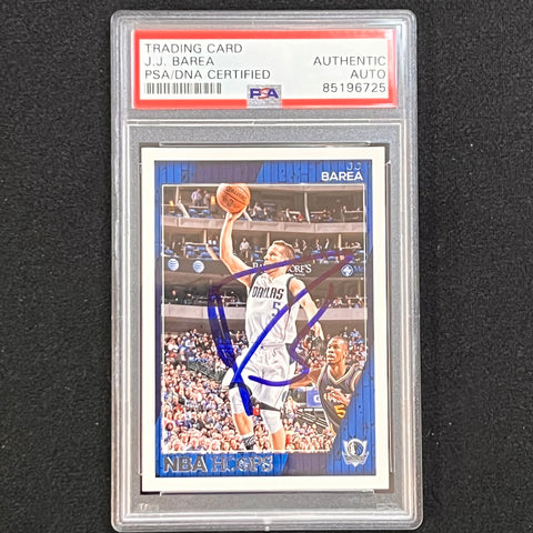 2016-17 NBA Hoops #209 JJ Barea Signed Card AUTO PSA/DNA Slabbed Mavericks