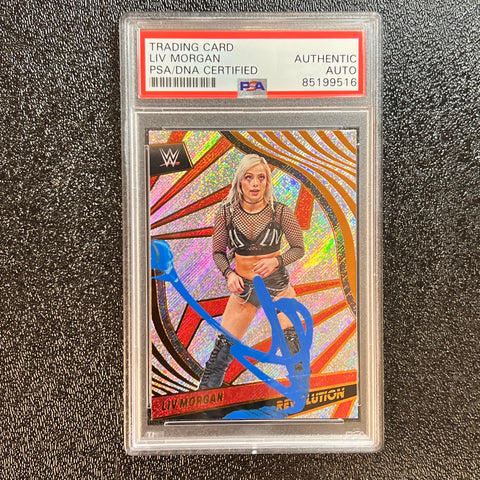 2022 Panini WWE Revolution #70 Liv Morgan Signed Card AUTO PSA/DNA Slabbed WWE