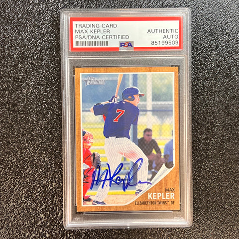 2011 Topps Heritage #144 Max Kepler Signed Card PSA/DNA Slabbed AUTO Twins