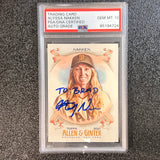 Topps Allen and Ginter #285 Alyssa Nakken Signed Card PSA Slabbed AUTO Giants