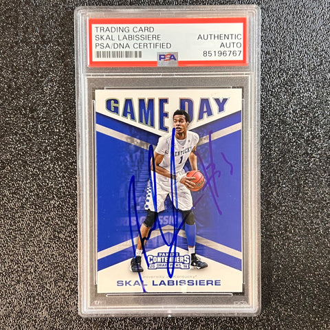 2016-17 Contenders Draft Picks Class Reunion #10 Skal Labissiere Signed Card AUTO PSA Slabbed Kentucky