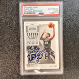 2018-19 Panini Contenders #77 Rudy Gay Signed Card AUTO PSA Slabbed Spurs