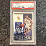 2015 Panini Contenders Draft Picks Basketball #80 Paul Pierce Signed Card AUTO PSA/DNA Slabbed Kansas