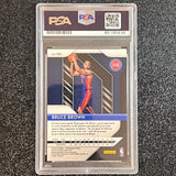 2018-19 Panini Prizm #132 Bruce Brown Signed Card AUTO PSA Slabbed RC Pistons