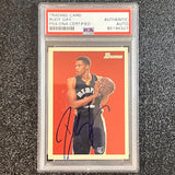 2009 Topps Bowman #38 Rudy Gay Signed Card AUTO PSA Slabbed Grizzlies