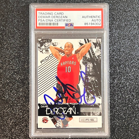 2009 Panini Rookie Stars #127 Demar DeRozan Signed AUTO PSA Slabbed RC Raptors