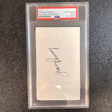 Frank Ramsey Signed Index Card AUTO PSA Slabbed