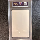 Denny Crum Signed Index Card AUTO PSA/DNA Slabbed Louisville