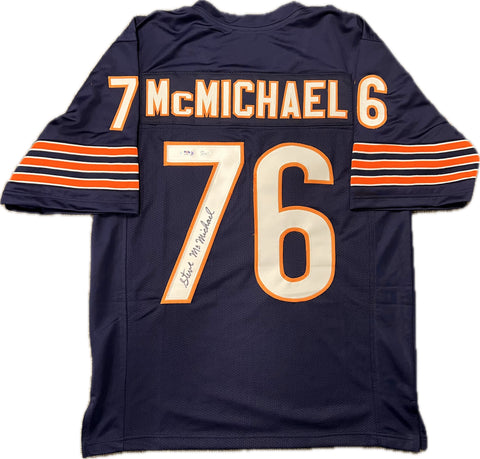 STEVE McMICHAEL Signed Jersey PSA/DNA Chicago Bears Autographed