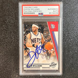 2011 Panini #10 Deron Williams Signed Card AUTO PSA Slabbed Nets