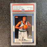 2007-08 Fleer #25 Antoine Walker Signed Card AUTO PSA/DNA Slabbed Timberwolves