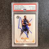 2014-15 Panini Excalibur #118 Derrick Favors Signed Card AUTO PSA Slabbed Jazz