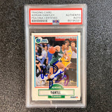 1990 Fleer #39 Adrian Dantley Signed Card AUTO PSA Slabbed Mavericks