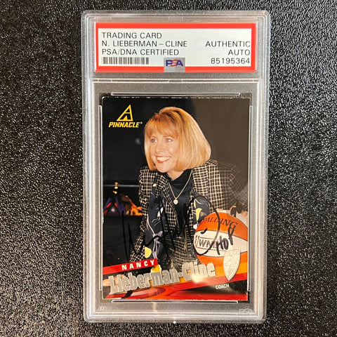 1998 Pinnacle Inside WNBA #67 Nancy Lieberman Cline Signed Card AUTO PSA Slabbed