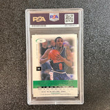 2001 SAGE #1 Gilbert Arenas Signed Card AUTO PSA Slabbed Arizona