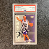 2003-04 Upper Deck Honor Roll #74 Mike Bibby Signed Card AUTO PSA Slabbed Kings