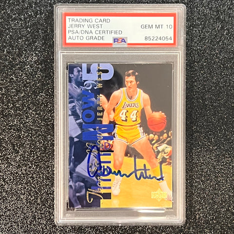 1995 Upper Deck #353 JERRY WEST Signed Card Authentic AUTO 10 PSA Slabbed Lakers
