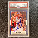 2007-08 Fleer #76 Eddy Curry Signed Card PSA Slabbed AUTO Knicks