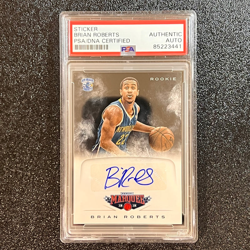 2012-13 Panini Marquee Basketball #39 Brian Roberts Signed AUTO PSA Slabbed Hornets