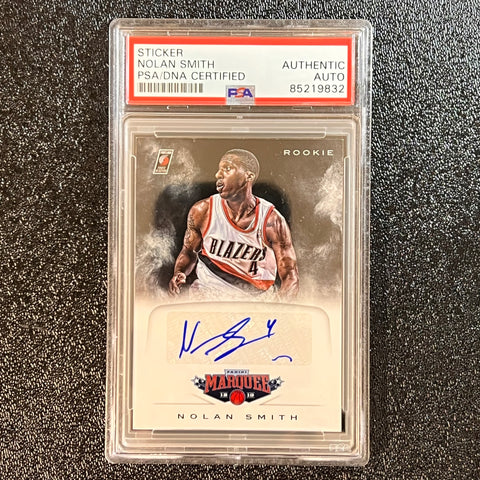 2012-13 Panini Marquee Rookie #74 Nolan Smith Signed Card AUTO PSA Slabbed Trail Blazers