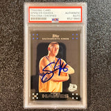 2007 Topps #120 Spencer Hawes Signed Card AUTO PSA/DNA Slabbed Kings