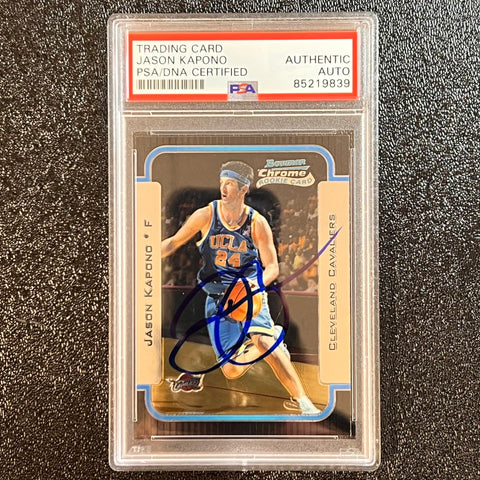 2003 Topps NBA Properties #125 Jason Kapono Signed Card AUTO PSA/DNA Slabbed UCLA