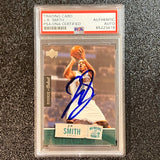 2005-06 Upper Deck Rookie Debut #62 J.R. Smith Signed Card AUTO PSA Slabbed RC Hornets