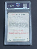 2009-10 Topps Bowman #112 Jrue Holiday Signed Rookie Card PSA Slabbed 76ers