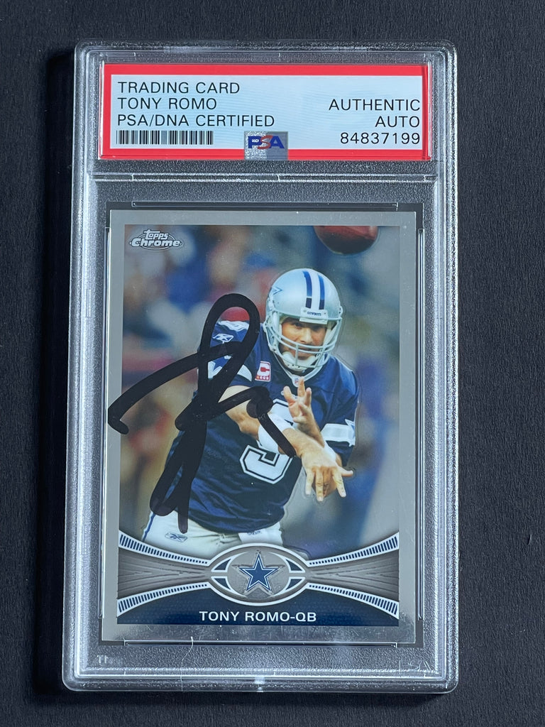 2012 Topps Chrome #63 Tony Romo Signed Card PSA Slabbed Cowboys – Golden  State Memorabilia