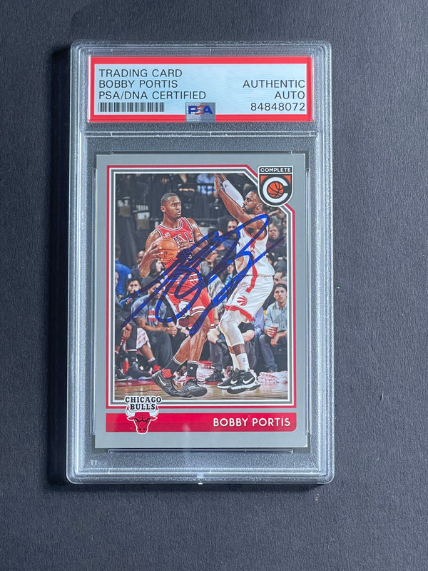 2016-17 Panini Complete #35 Bobby Portis Signed Card AUTO PSA Slabbed Bulls