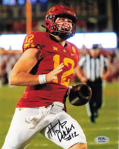 Hunter Dekkers signed 8x10 photo PSA/DNA Autographed Iowa State Football