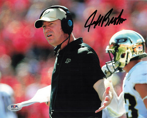 JEFF BROHM signed 8x10 photo PSA/DNA Football Coach Autographed