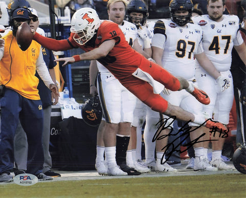 BRANDON PETERS signed 8x10 photo PSA/DNA Illinois Fighting Illini Autographed