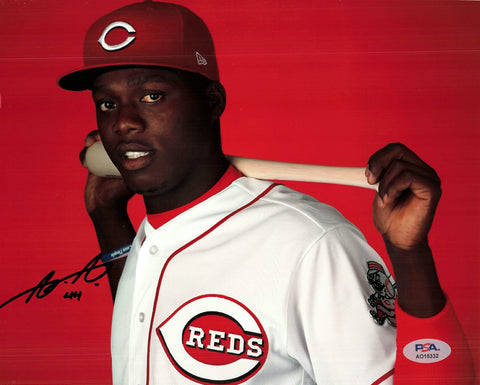 ARISTIDES AQUINO signed 8x10 photo PSA/DNA Cincinnati Reds Autographed