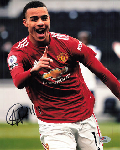 Mason Greenwood signed 8x10 photo PSA Soccer Autograph