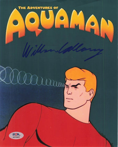 William Callaway signed 8x10 photo JSA Autographed Voice Actor