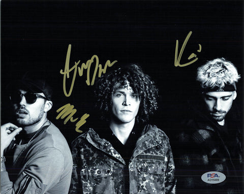 TREVOR DAHL, MATTHEW RUSSELL and KEVI MORSE signed 8x10 photo PSA/DNA Autographed Musician