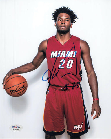 JUSTISE WINSLOW signed 8x10 photo PSA/DNA Miami Heat Autographed