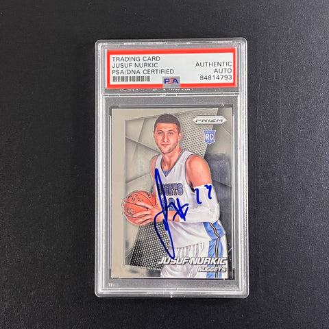 2014-15 Panini Prizm #280 JUSUF NURKIC Signed AUTO PSA Slabbed RC Nuggets