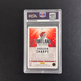 2022-23 Panini Hoops #7 Shaedon Sharpe Signed Card AUTO PSA Slabbed RC Trail Blazers