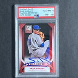 2013 Panini Elite Extra Edition #10 Sean Manaea Signed Card Auto Grade 10 PSA Slabbed Royals