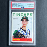 2013 Topps Heritage Tincaps #195 Max Fried Signed Card PSA AUTO 10 Slabbed Braves