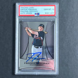 2010 Topps Platinum Report #PP-13 Freddie Freeman Signed Card PSA Slabbed Auto 10 Braves