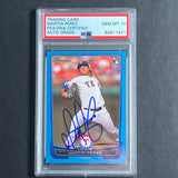 2012 Topps Bowman Chrome #17 Martin Perez Signed Card PSA AUTO 10 Slabbed RC Rangers