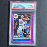 2021-22 NBA Hoops #39 Evan Fournier Signed Card AUTO 10 PSA Slabbed Knicks