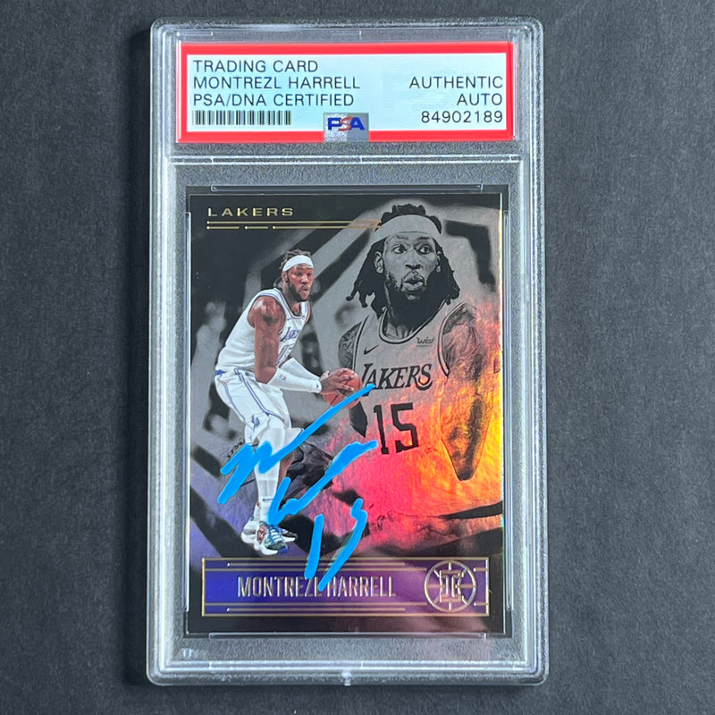 2020-21 Panini Illusions #23 Montrezl Harrell Signed Card PSA Slabbed Lakers