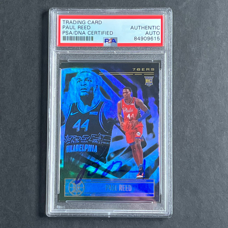 2020-21 Panini Illusions #168 Paul Reed Signed Card AUTO PSA Slabbed Sixers